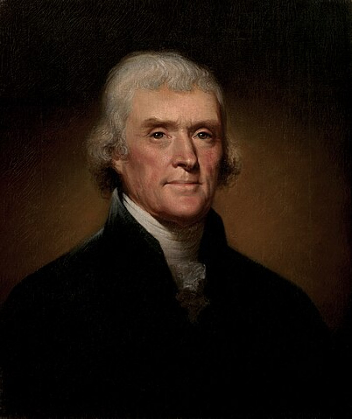 Thomas Jefferson hivatalos elnöki portréja, Rembrandt Peale, 1800.