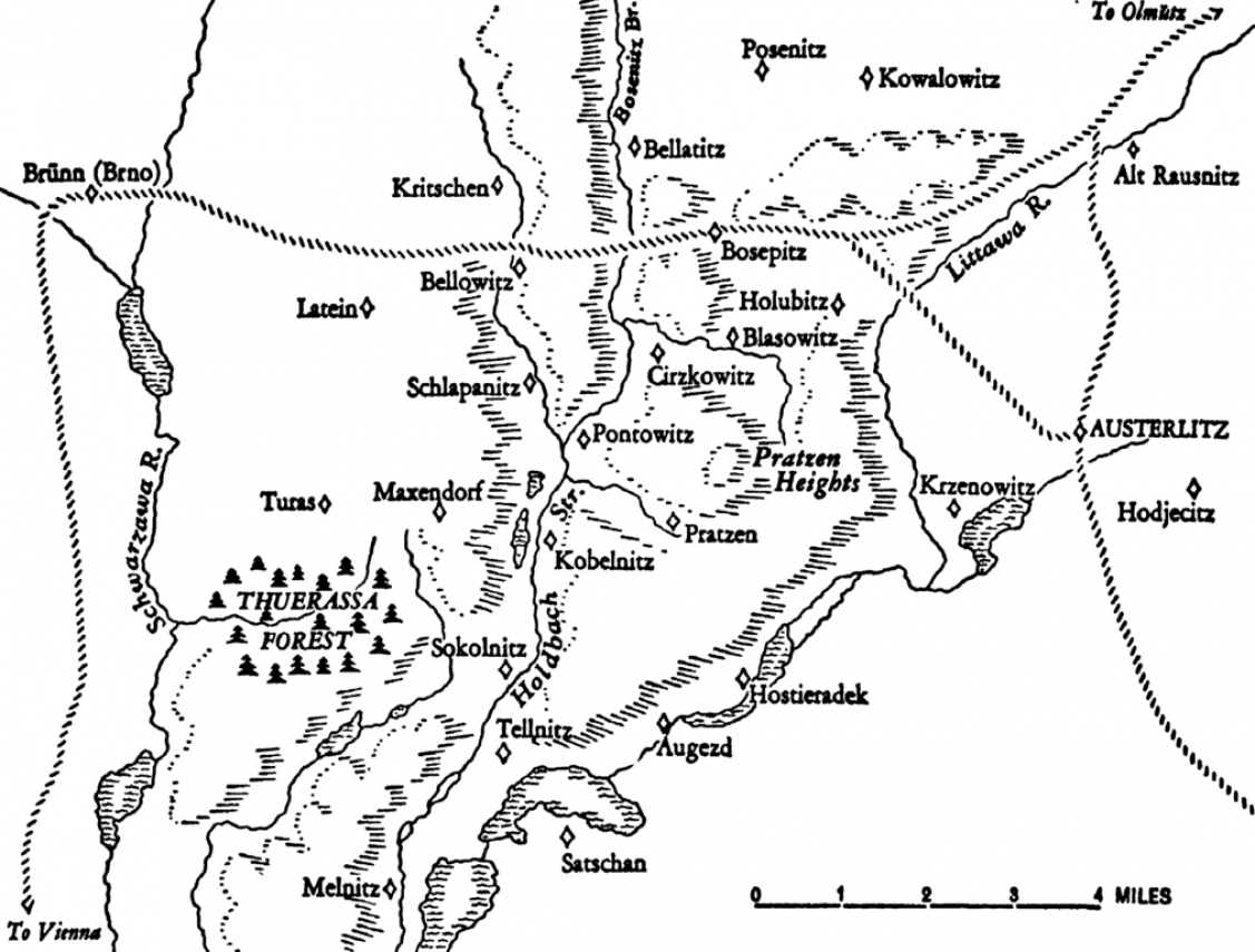 A csata térképe Tolsztoj Háború és béke című regényének 1922-es amerikai kiadásában