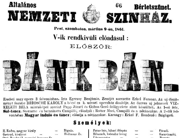 1833. február 15. | A Bánk bán ősbemutatója