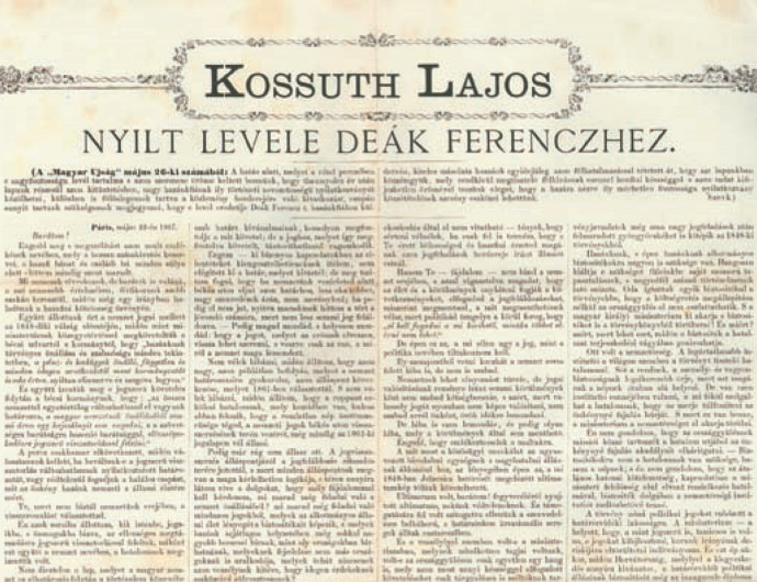 1867. május 22. | Kossuth Lajos megírja a Cassandra-levelet
