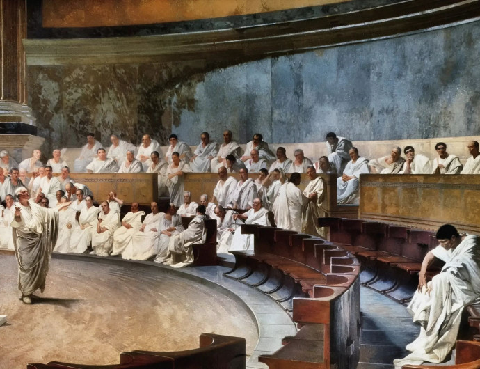 Kr. e. 63. december 5. | Cicero elmondja utolsó beszédét Catilina ellen