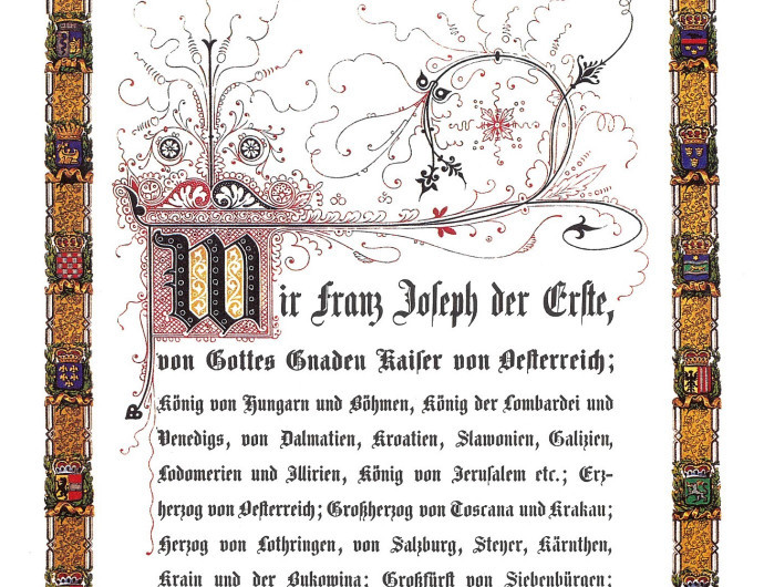 1861. február 26. | Ferenc József kiadja a februári pátenst