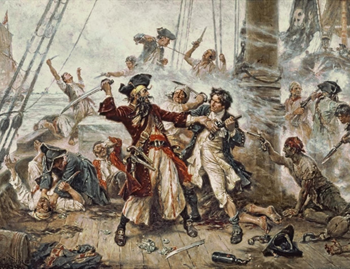 1718. november 22. | Feketeszakáll, a rettegett kalóz halála